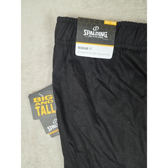 Spalding Men's Size 2XLT Regular Fit Big And Tall Black Pants - Picture 9 of 10